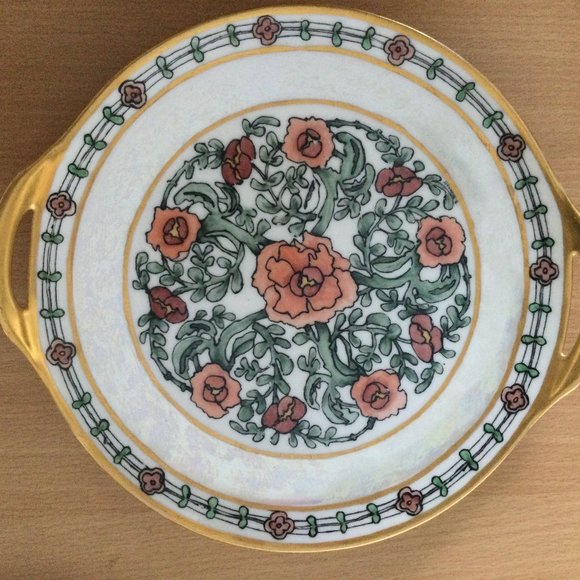 Vtg. Theodore Haviland Limoges France Porcelain Handled Gold Gilt Plate luster - Picture 1 of 7